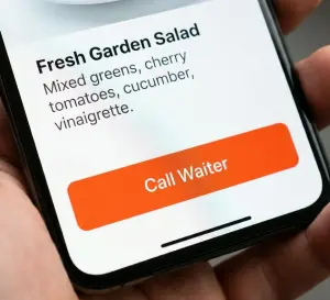 Customer calling waiter