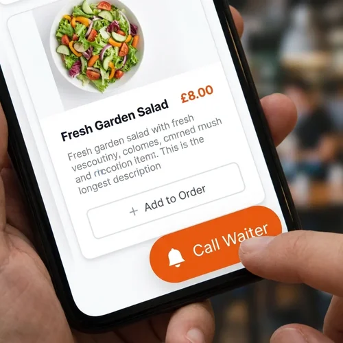 Customer calling waiter